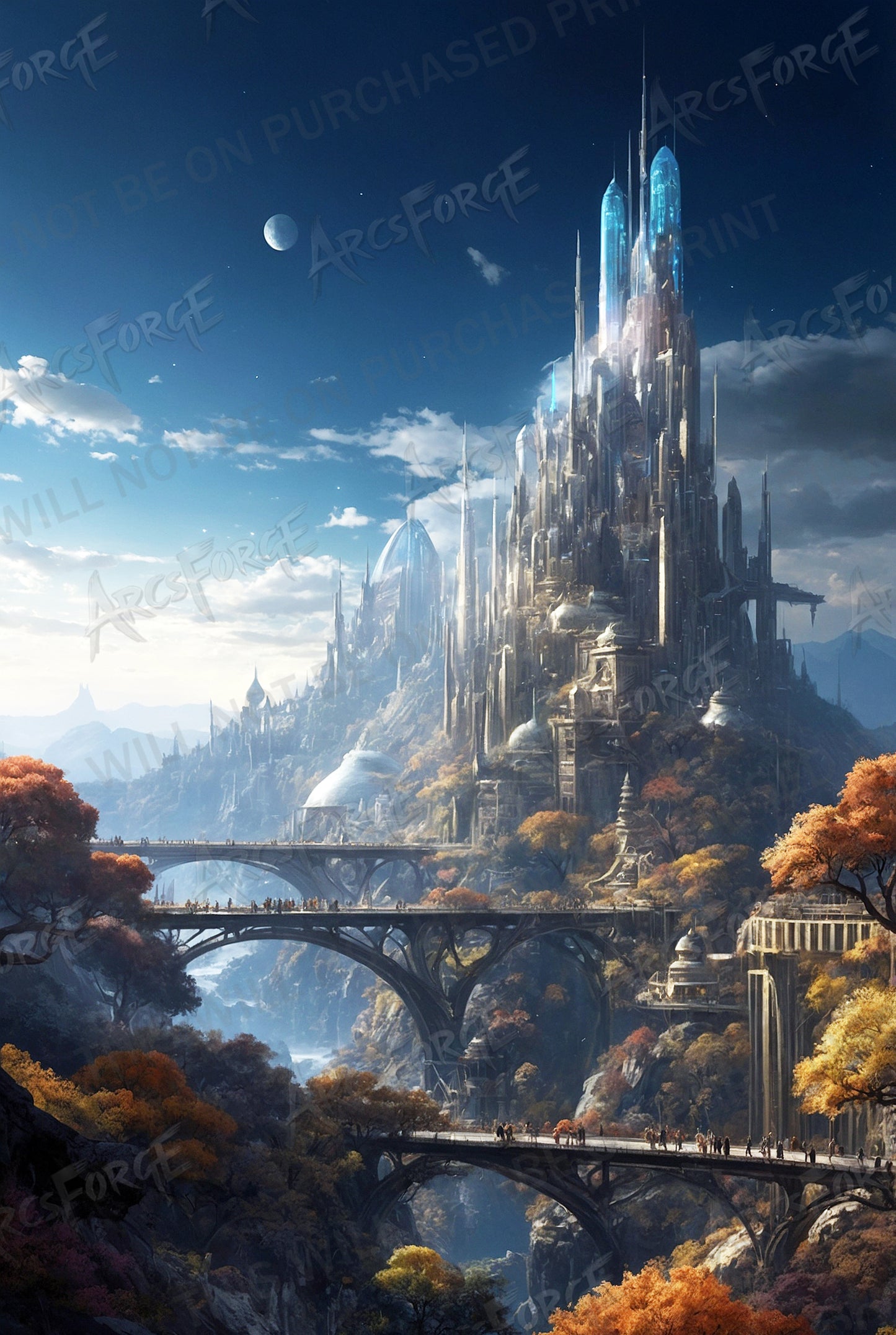 Futuristic City Sky