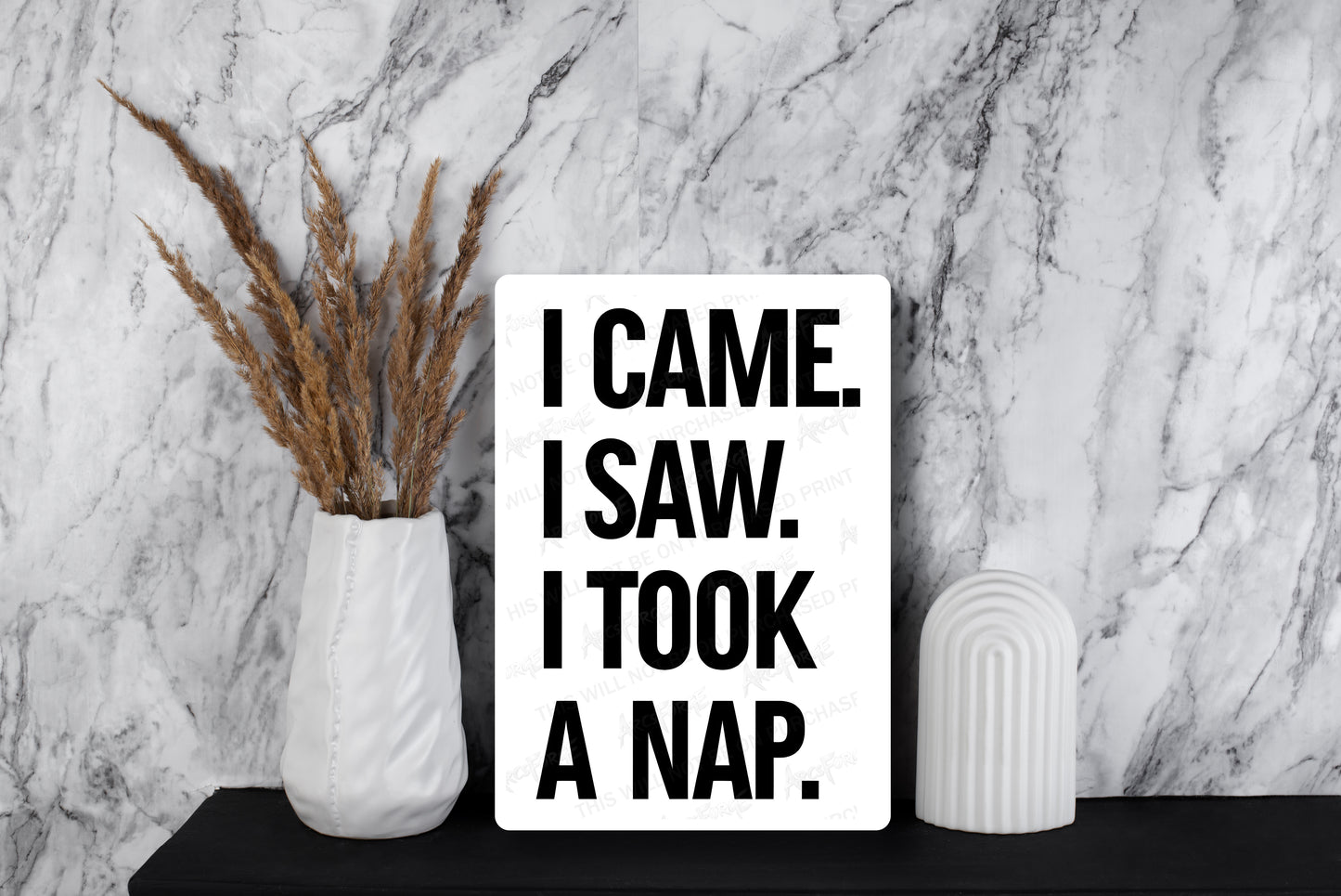 I Came I Saw I Took a Nap