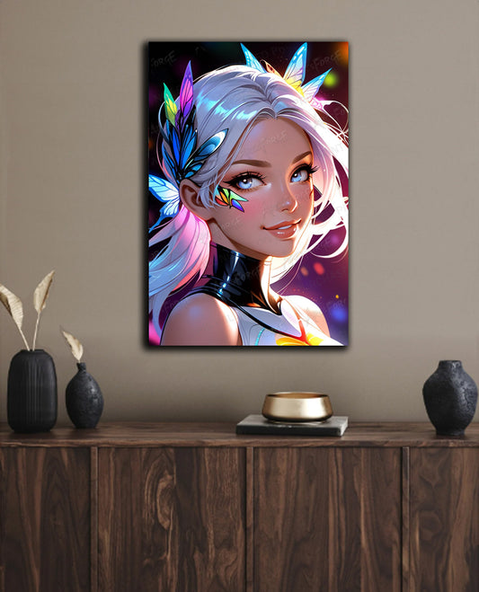 Anime Girl HD Metal Poster