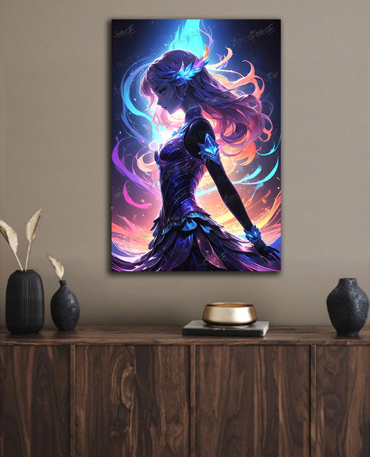 Grace in Motion – Dance Girl Anime Metal Poster