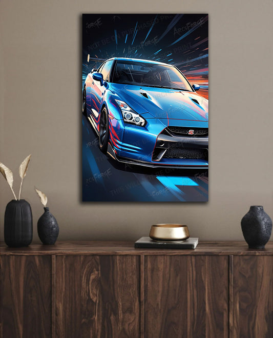 Nissan GTR Paint Illustration
