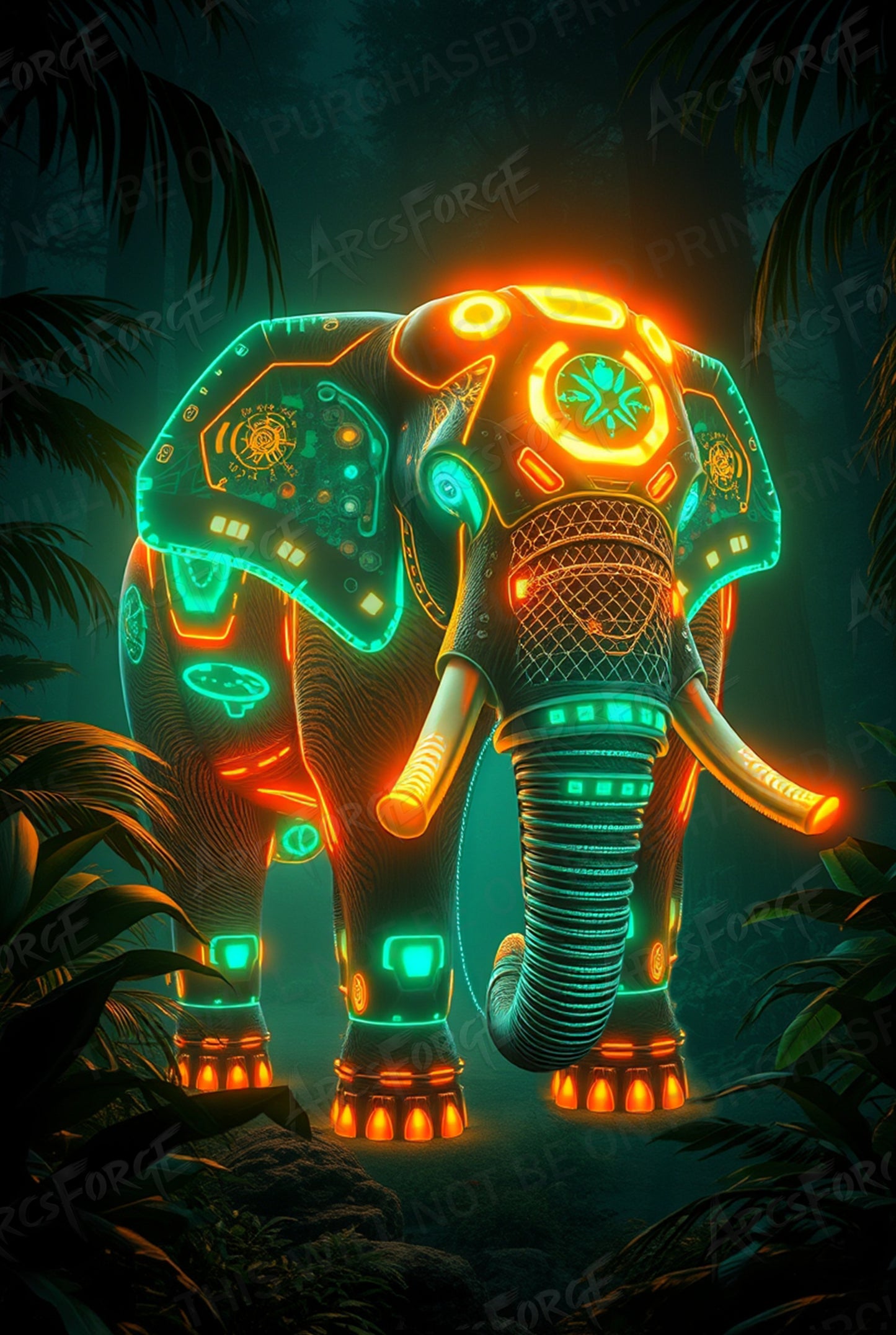 Ultra Neon Elephant