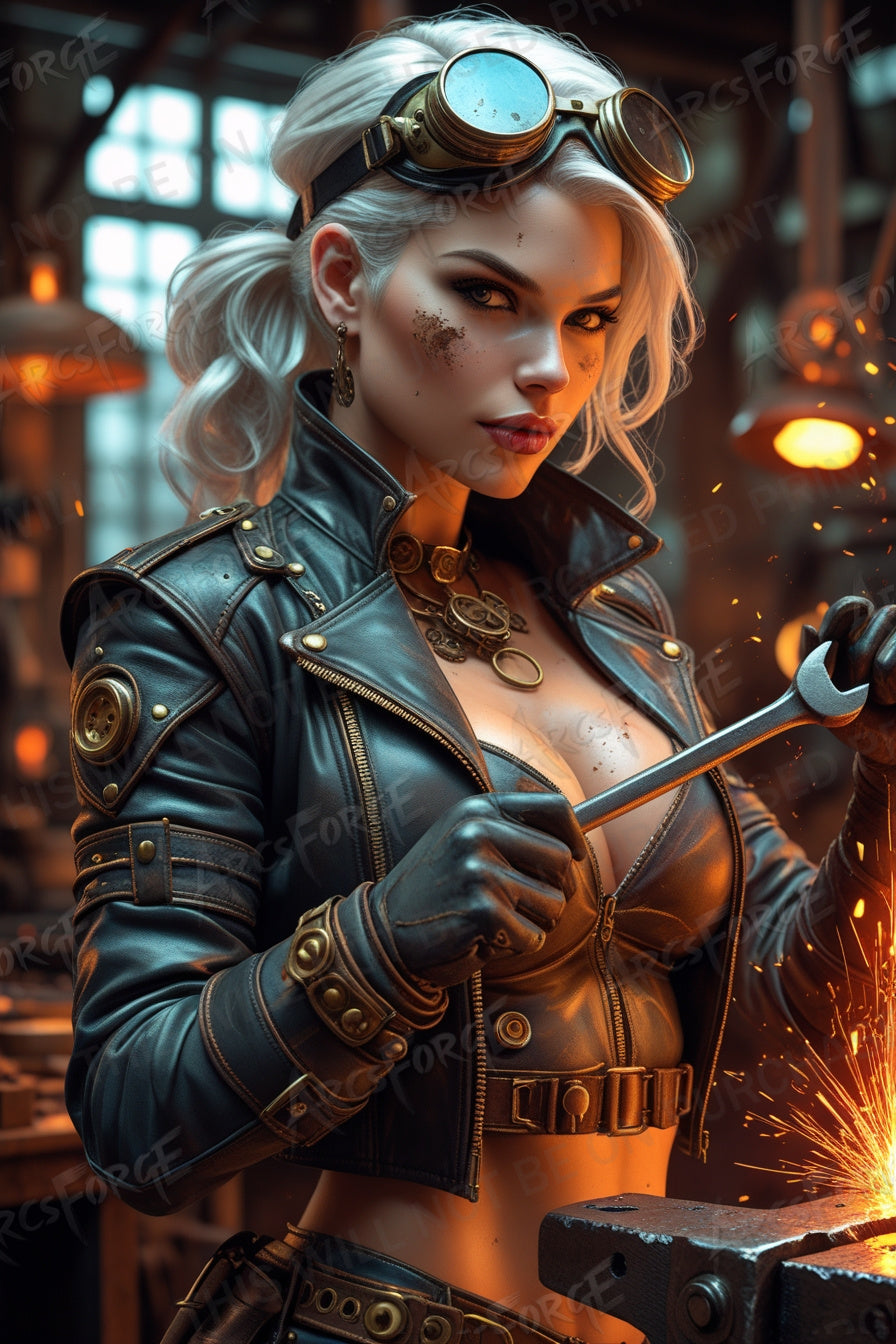 Steampunk Girl Mechanic