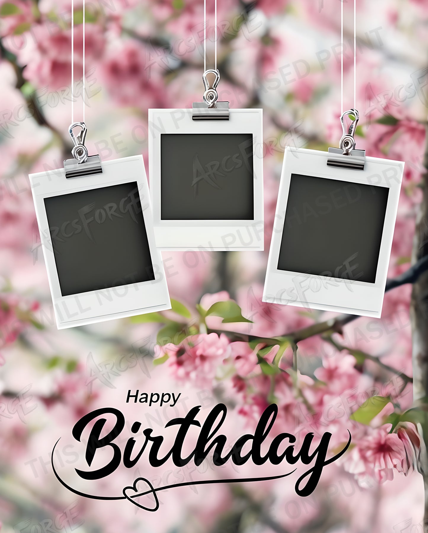 Happy Birthday - Upload your own images into the picture