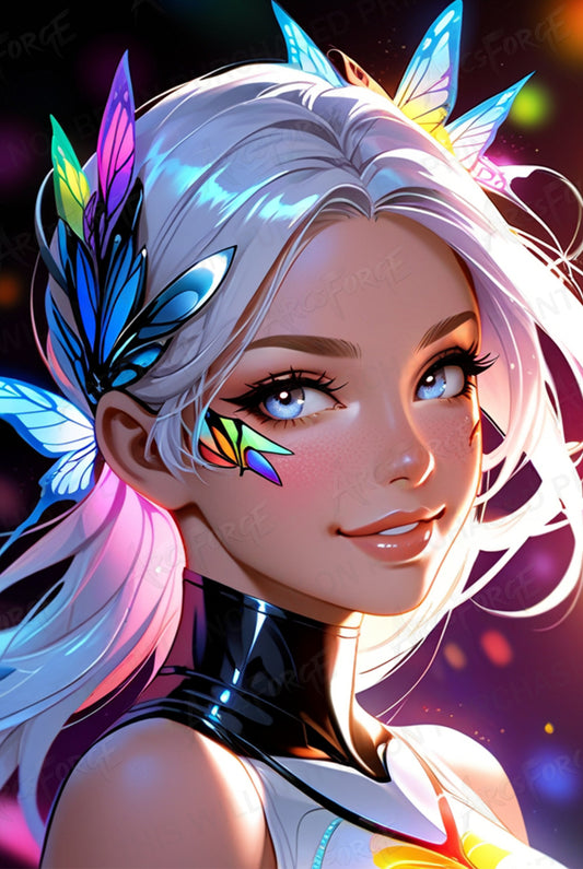 Anime Girl HD Metal Poster