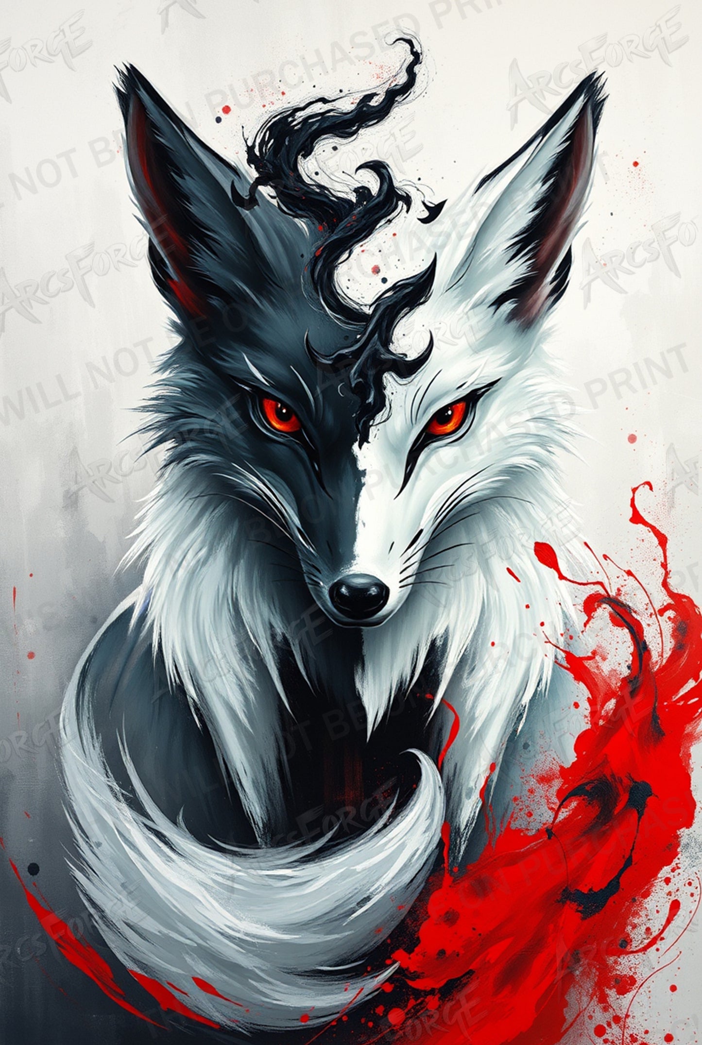 Bring the Wild Home – Arctic Fox HD Metal Poster Print | Modern Wall Art That Pops