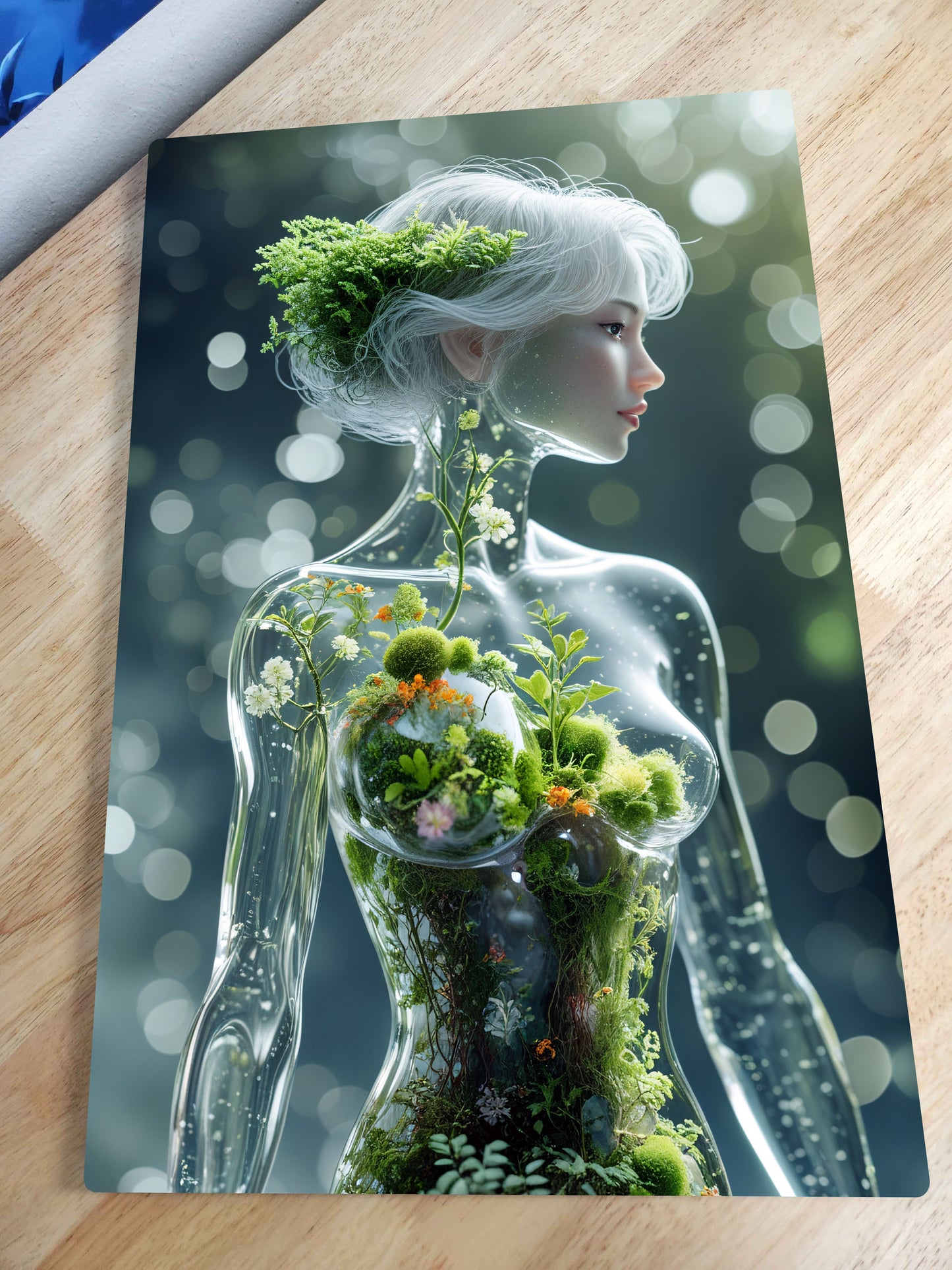 Glass Woman Tree Model