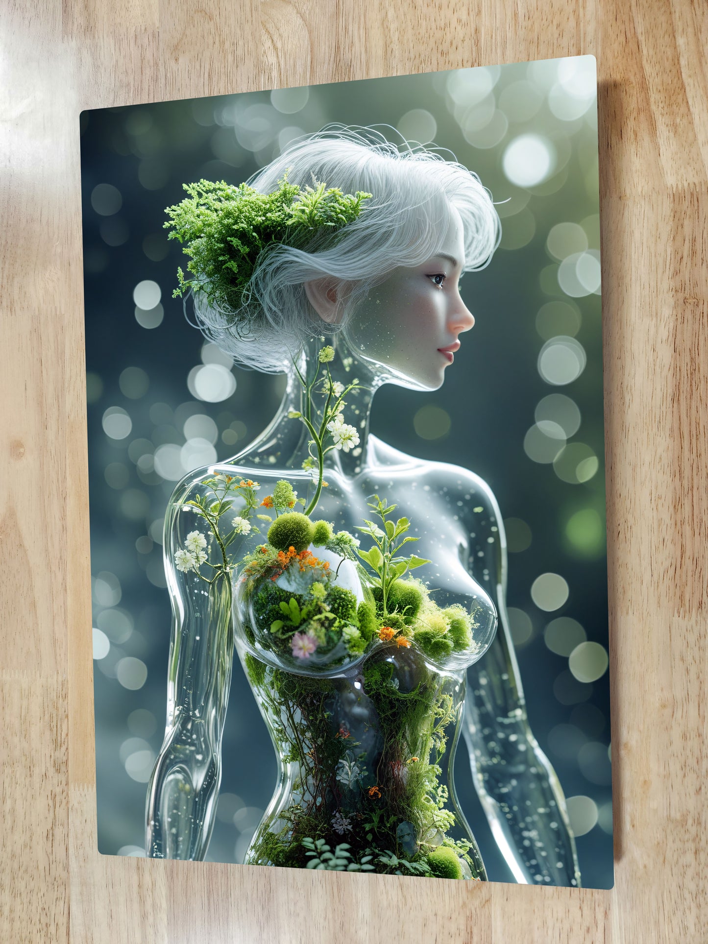 Glass Woman Tree Model