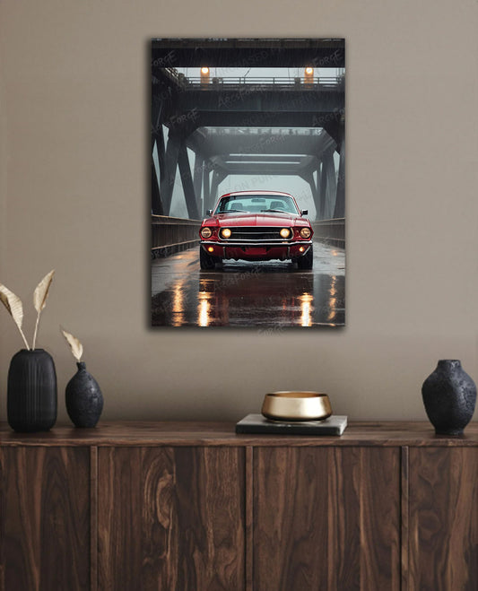 Mustang Car on Bridge