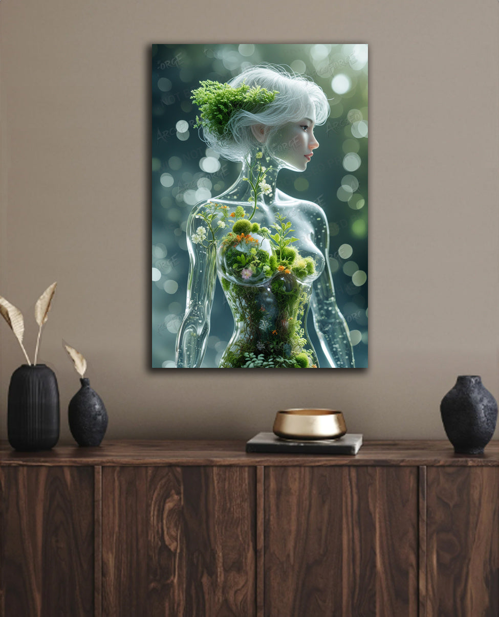 Glass Woman Tree Model