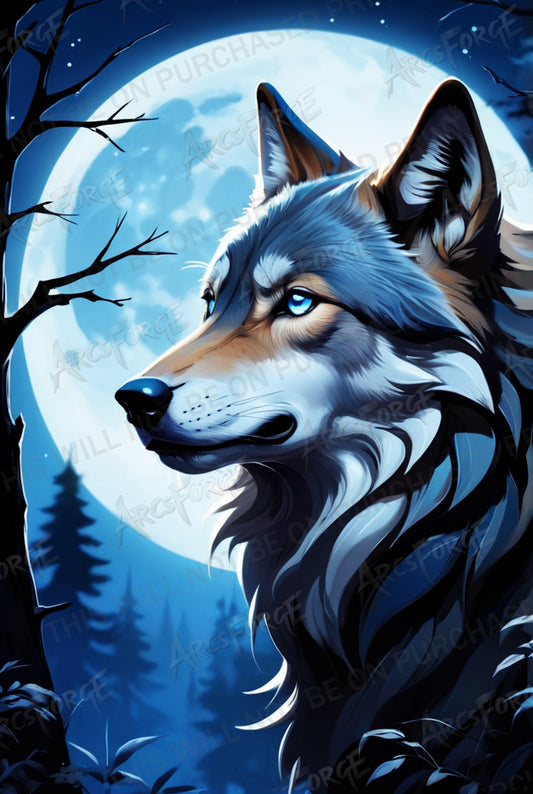 Moonlit Alpha Wolf