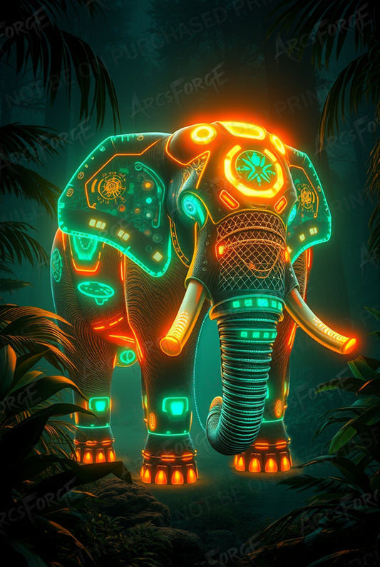 Ultra Neon Elephant