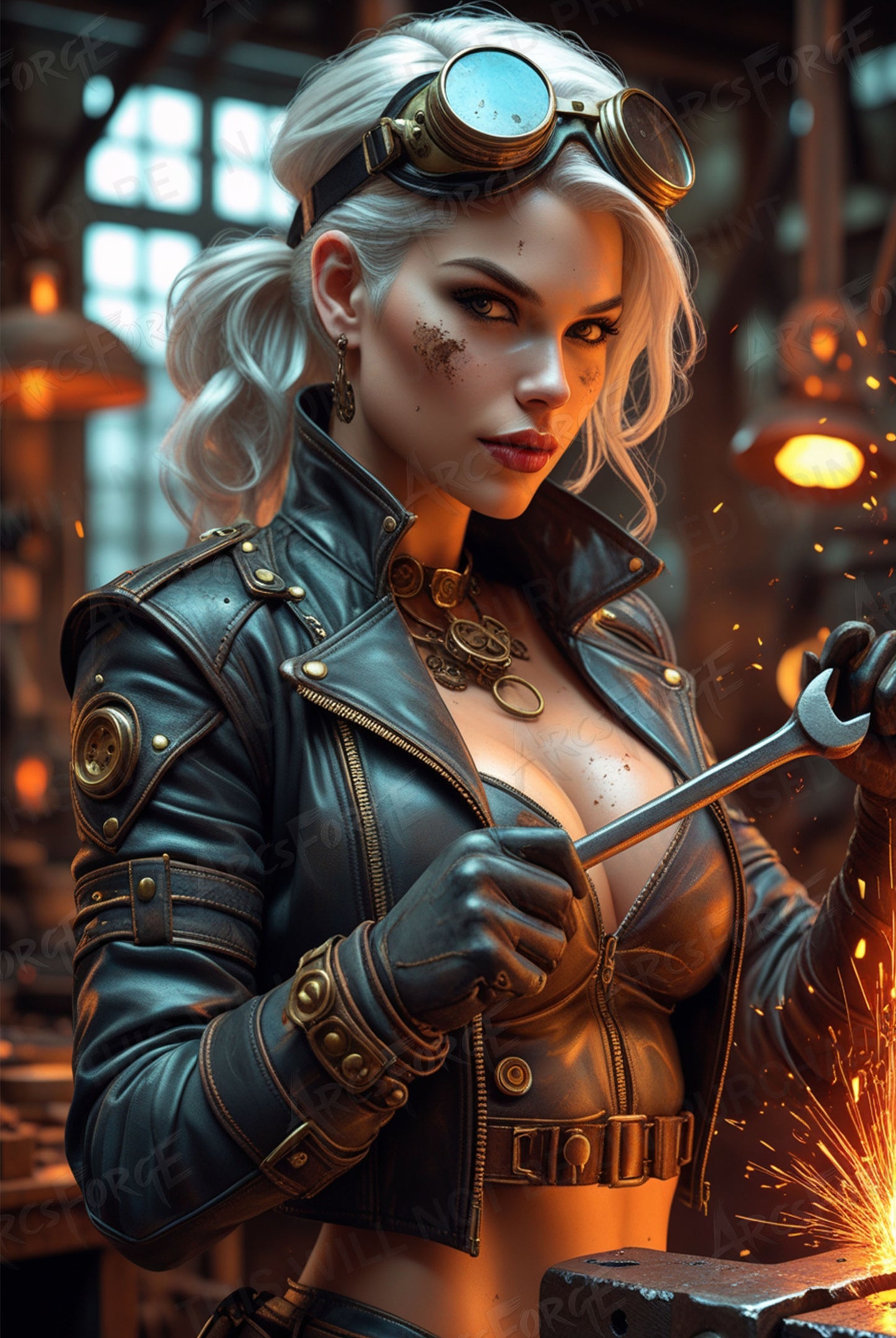 Steampunk Girl Mechanic