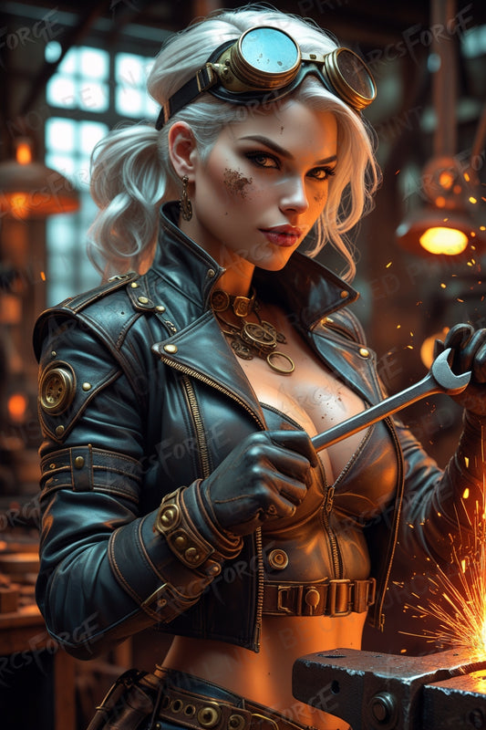 Steampunk Girl Mechanic